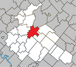 Victoriaville Quebec location diagram